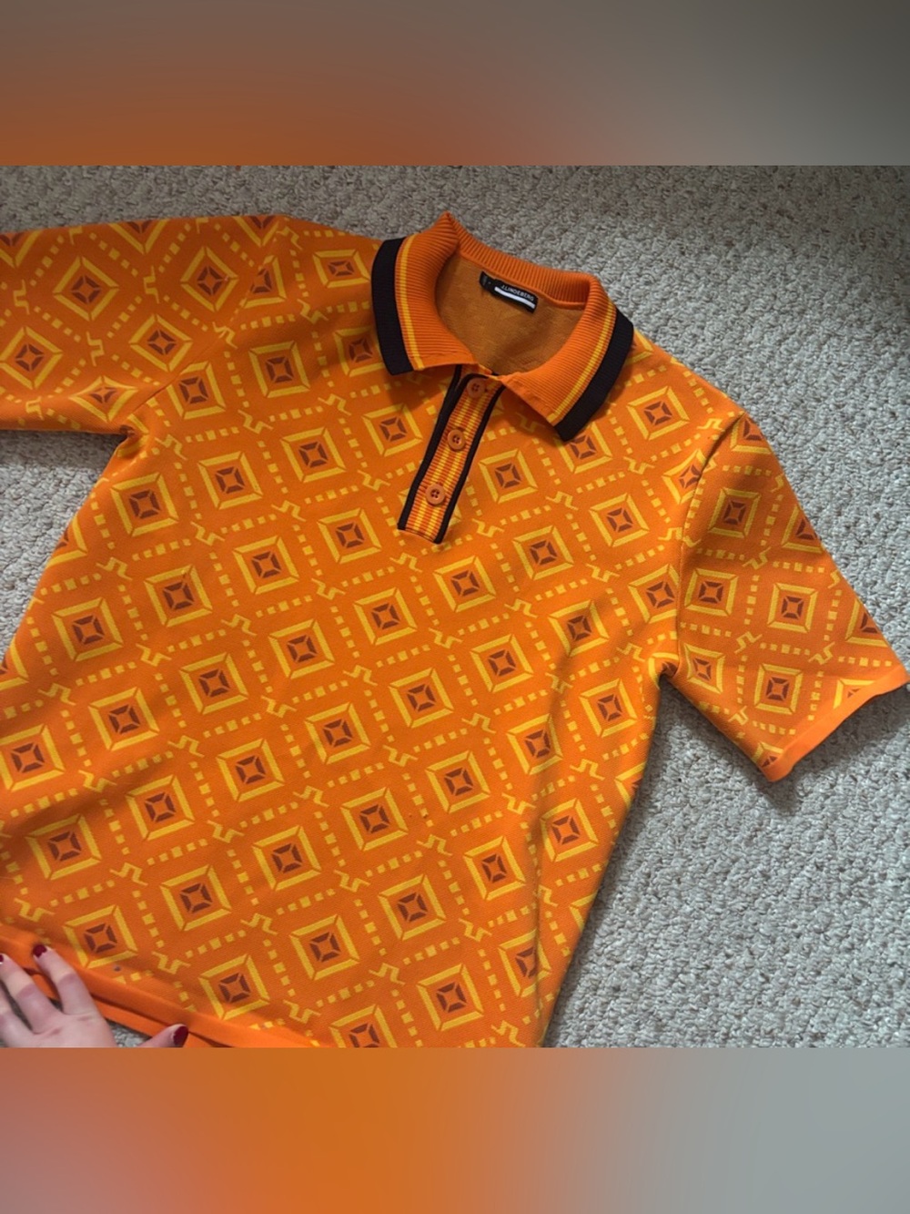 J Lindeberg - Retro Style Polo Shirt (Mens L)